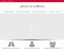 Tablet Screenshot of ecole-de-la-route.fr